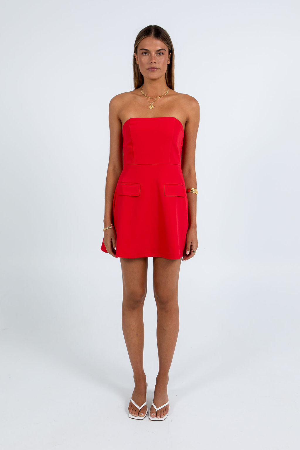 Annalise Mini Dress - Red