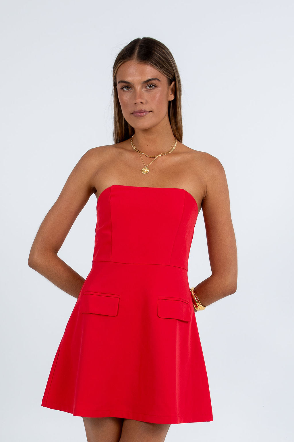 Annalise Mini Dress - Red