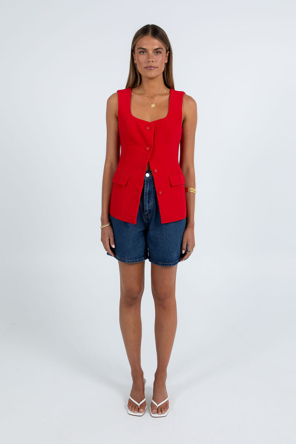 Valli Top - Red