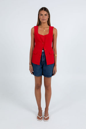 Valli Vest Red
