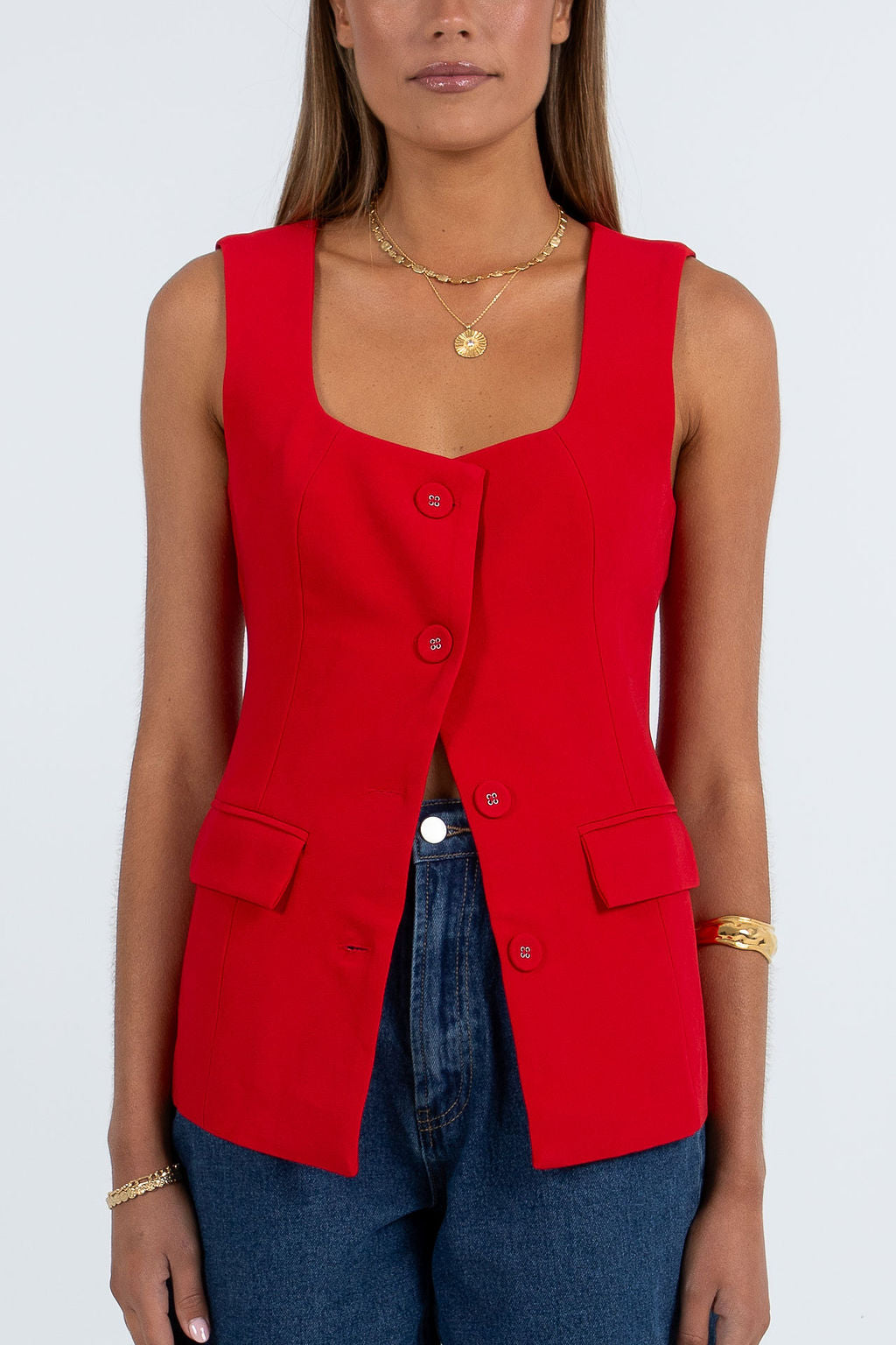 Valli Top - Red