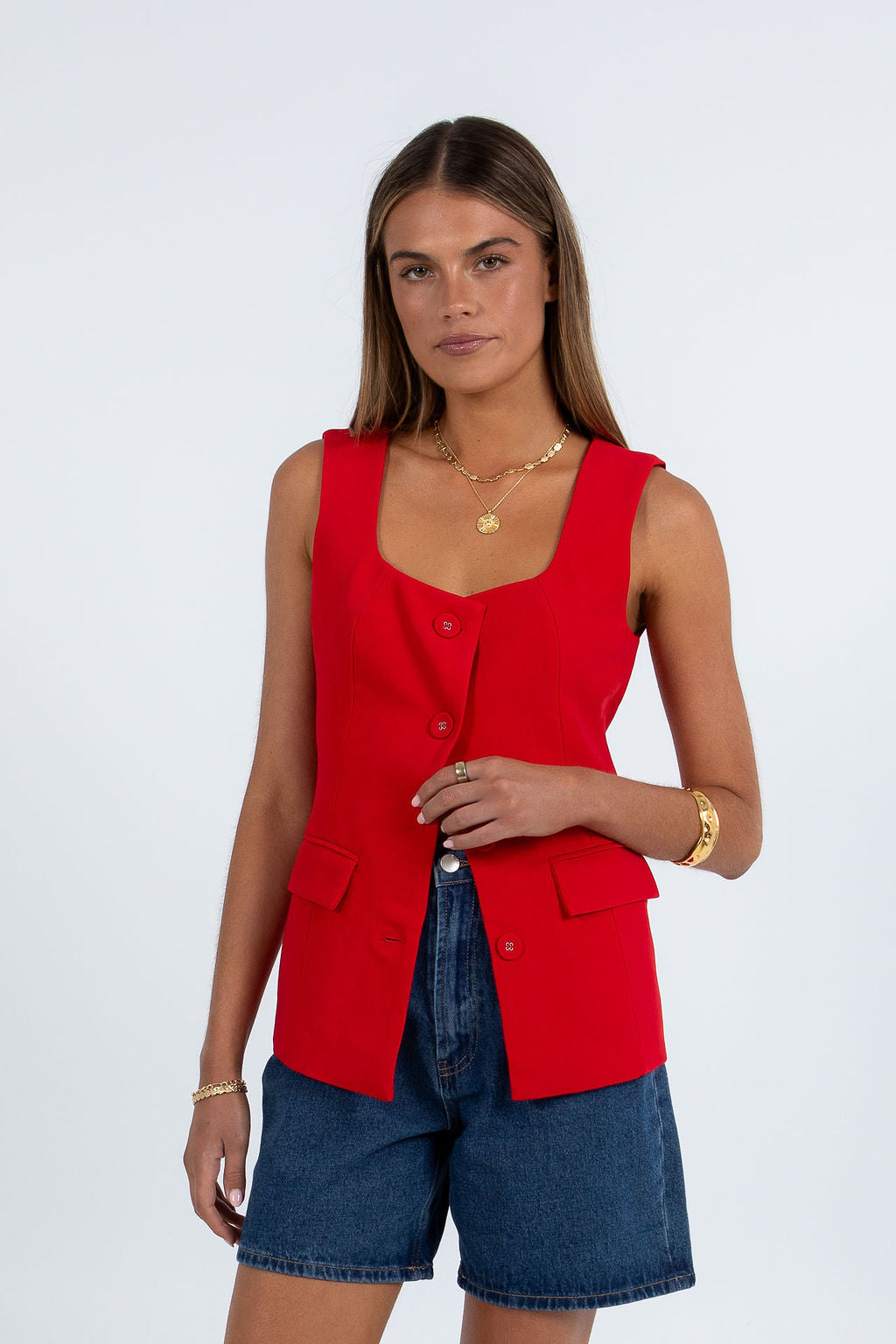 Valli Top - Red