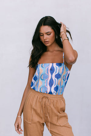 Larnia Top - Greece Print