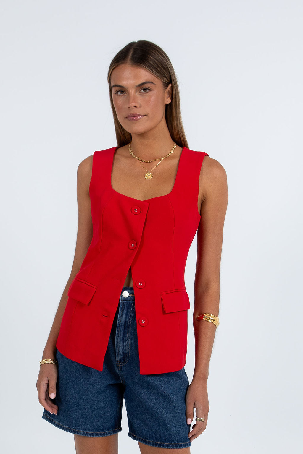 Valli Top - Red