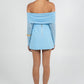 LAUNCHING 28.10 - Azrah Mini Skirt - Sky Blue