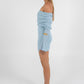 COMING SOON - Delta Mini Dress - Sky Blue Knit