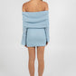 COMING SOON - Delta Mini Dress - Sky Blue Knit