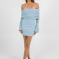 COMING SOON - Delta Mini Dress - Sky Blue Knit