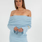 COMING SOON - Delta Mini Dress - Sky Blue Knit