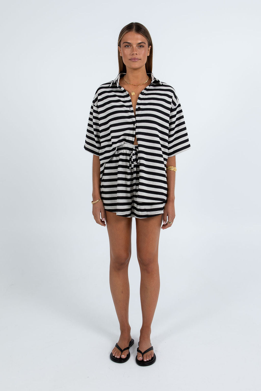 Quinlan Set - Black Stripe