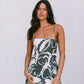 Isola Dress - Natural/Charcoal Floral