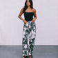 Cenere Pant - Natural/Charcoal Floral