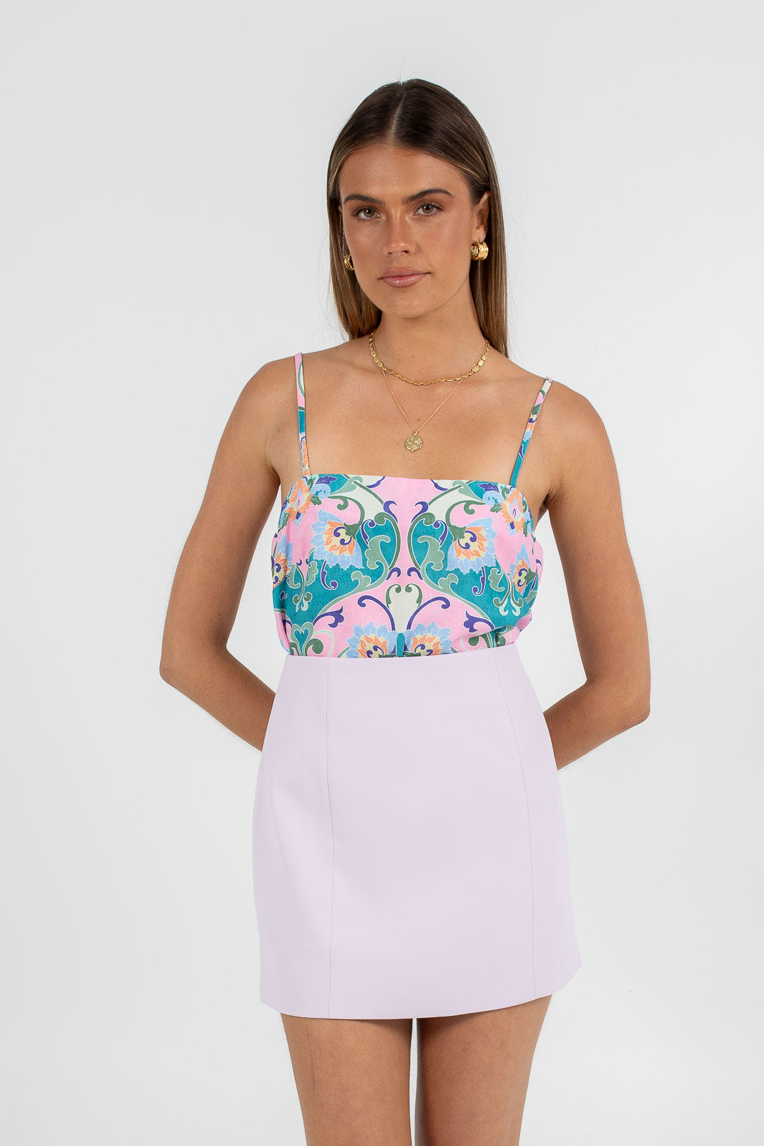 Nellie Mini Skirt - Pastel Lilac