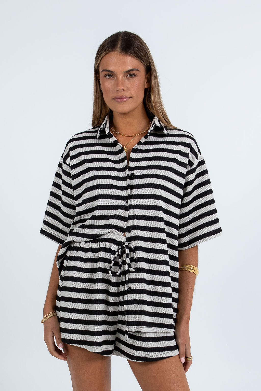 Quinlan Set - Black Stripe