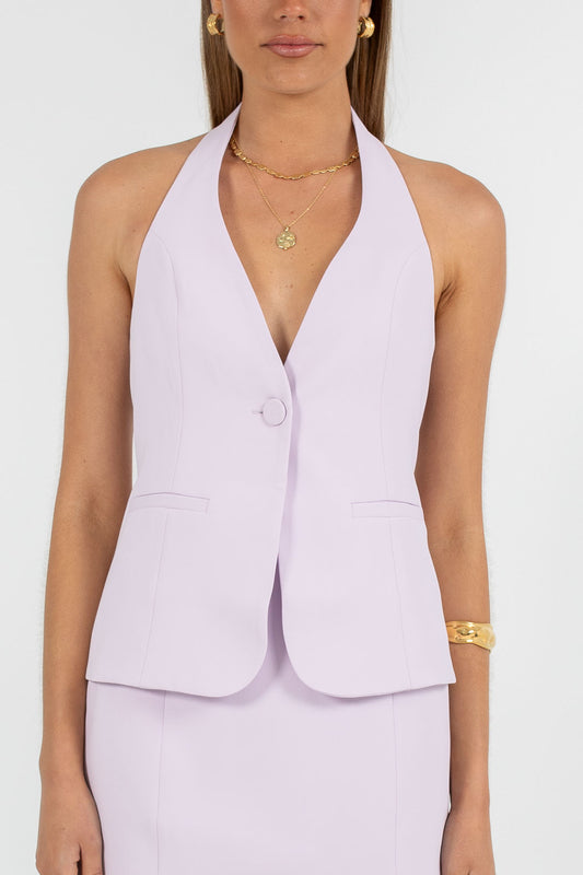 Oden Halter Top - Pastel Lilac