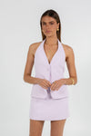 Oden Halter Top - Pastel Lilac
