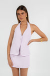 Oden Halter Top - Pastel Lilac