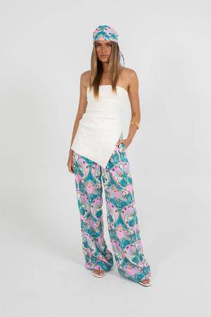 Xyra Scarf Top - Charm Print