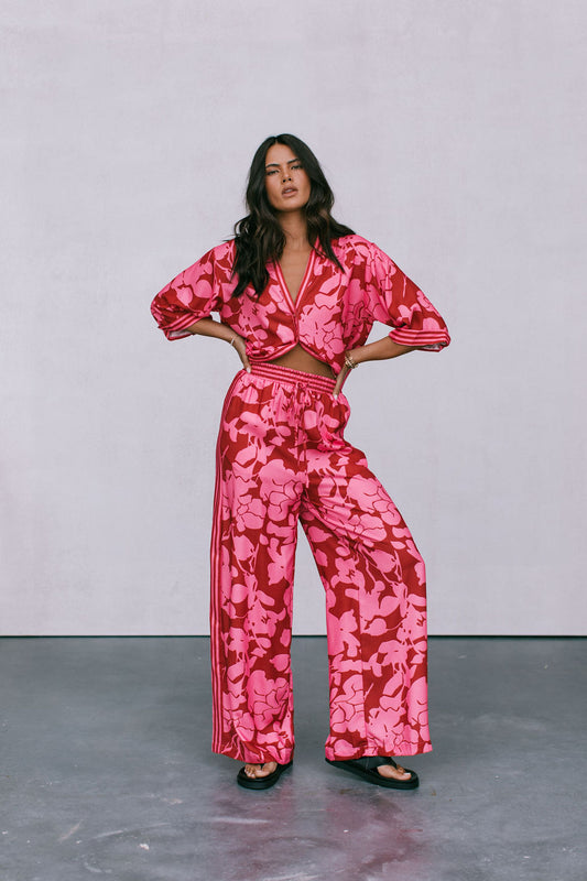 Tripoli Set - Plum Floral Print