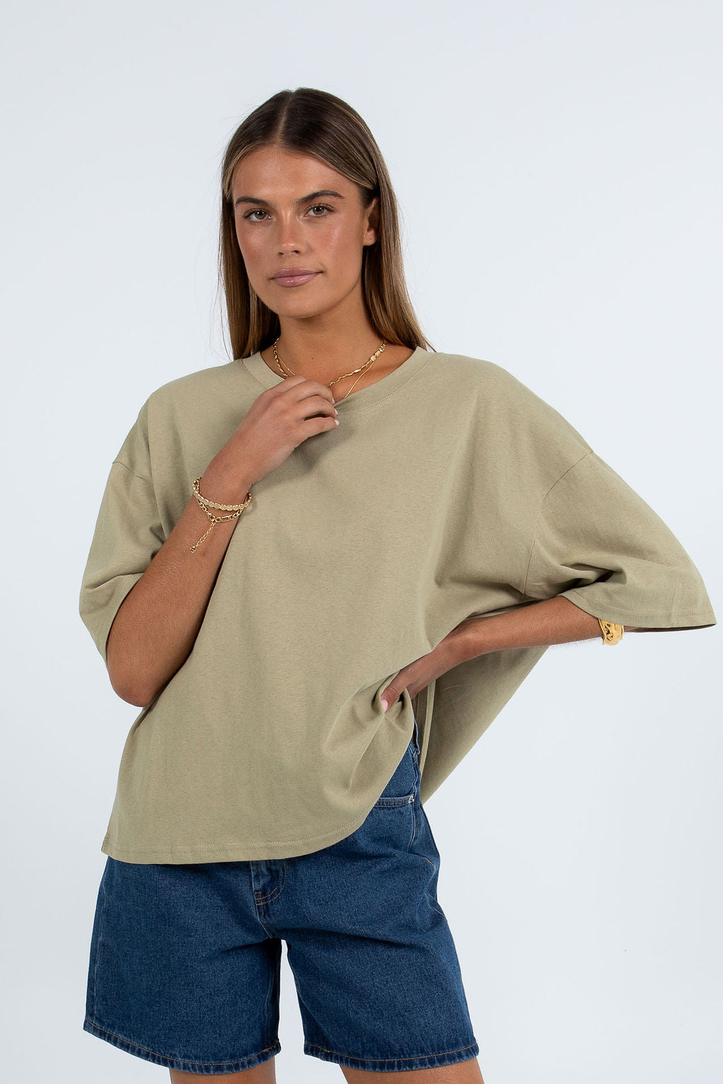 Kell Tee - Soft Khaki
