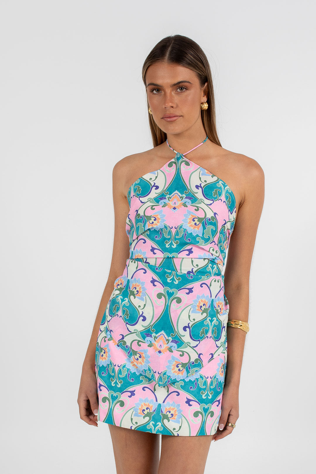 Xyra Scarf Top Charm Print