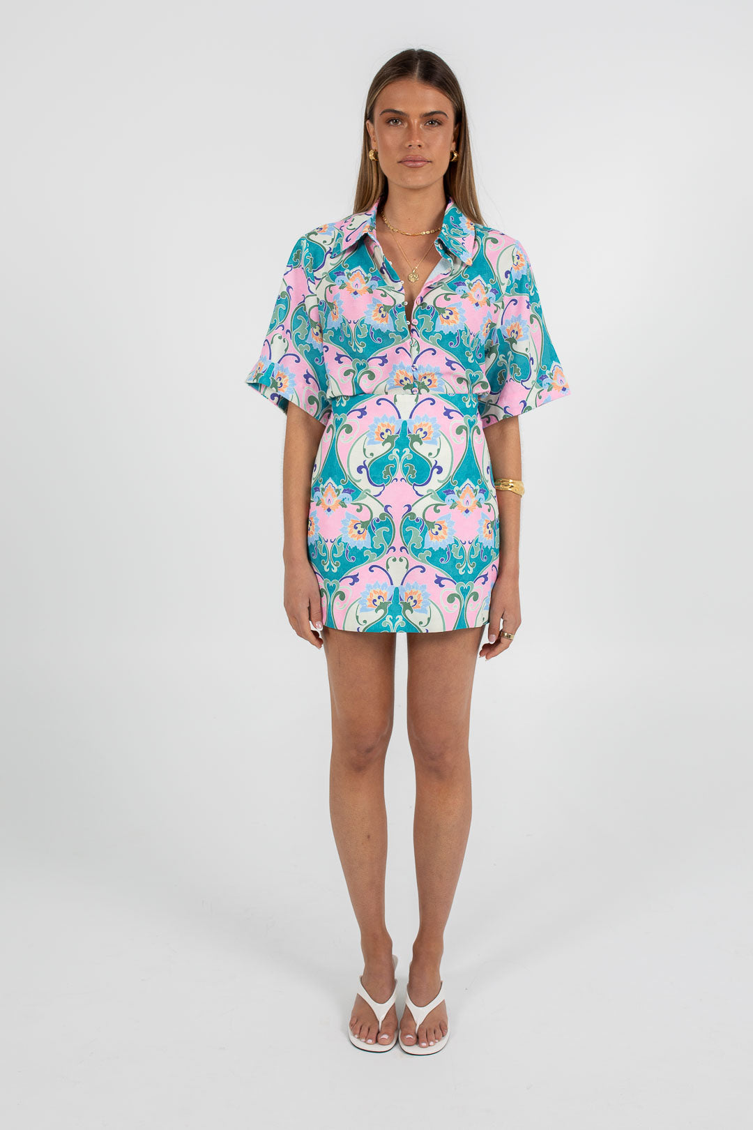 Rhodes Skirt Charm Print