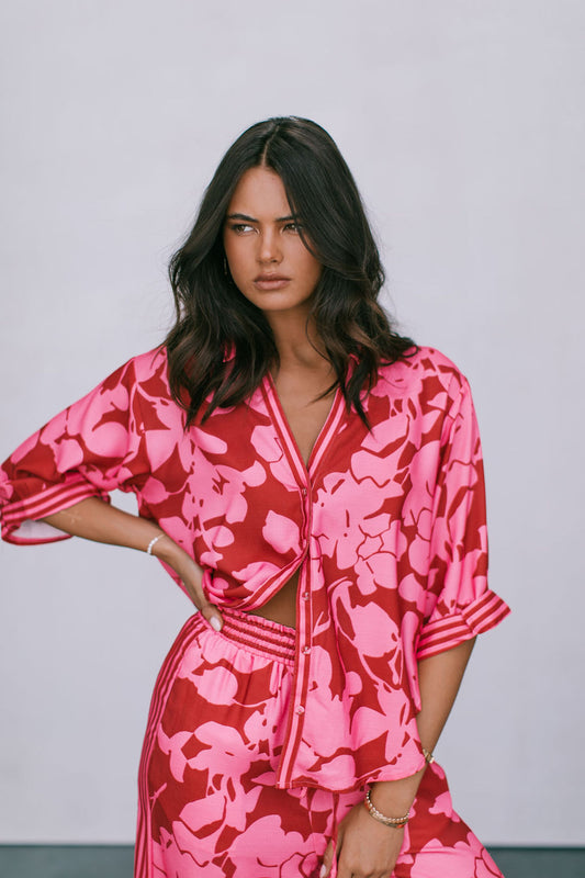 Tripoli Set - Plum Floral Print