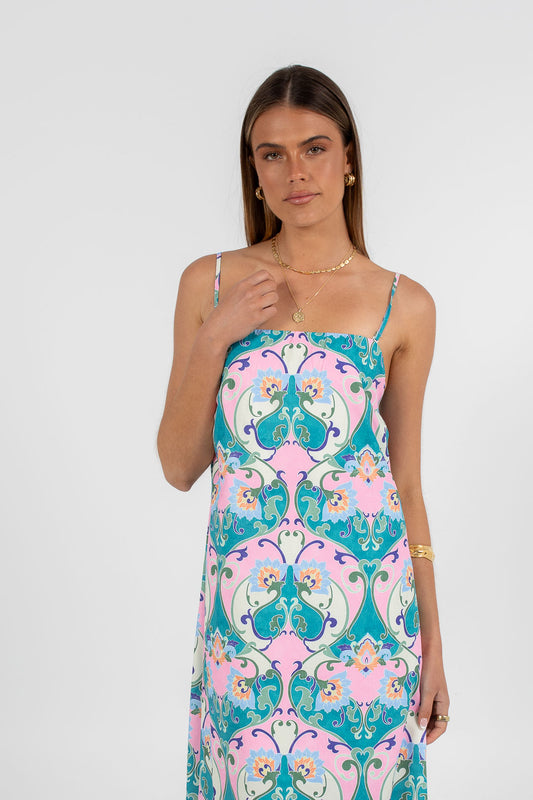 Ruelle Maxi Dress - Charm Print