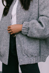 Tully Bomber Jacket - Grey