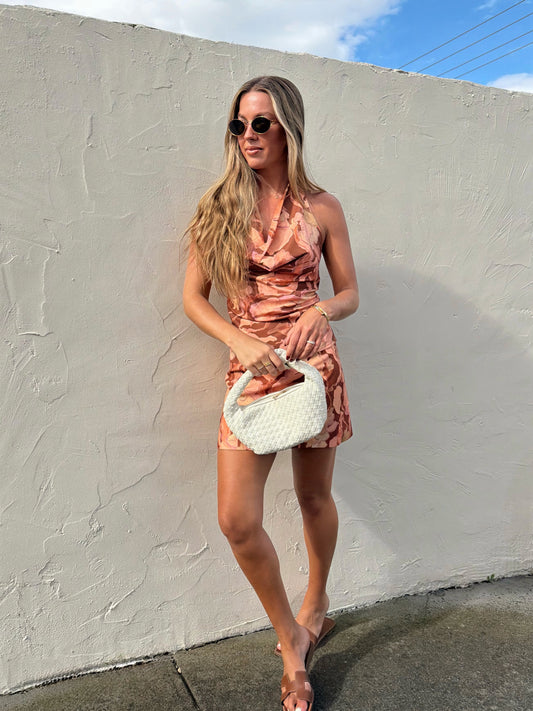 Kavira Halterneck Top - Daydream Print