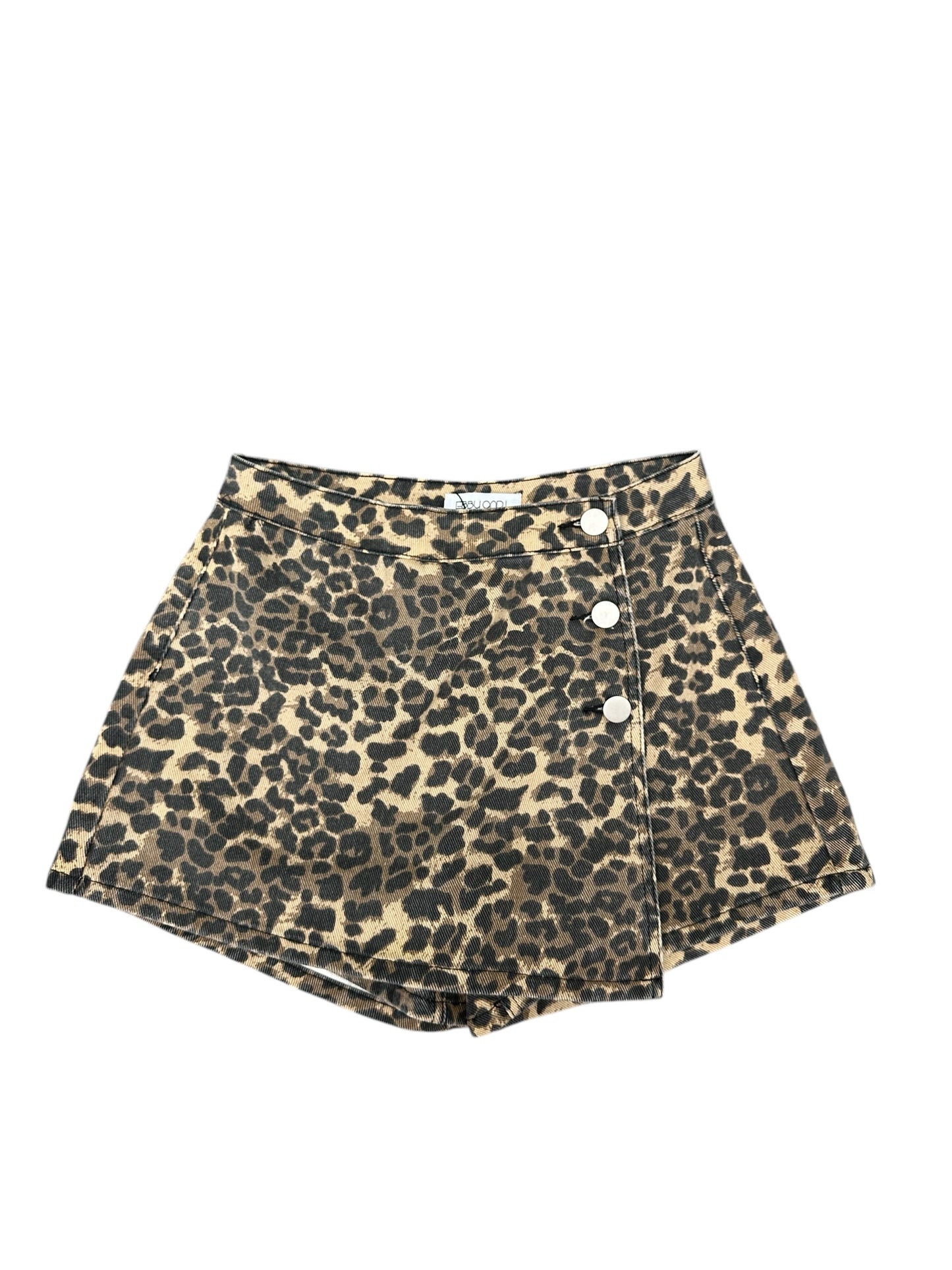 Uliana Skort - Leopard Denim