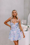 Quinella Dress - Blue Floral