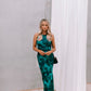 PRE ORDER MARCH - Quilo Dress - Green Abstract