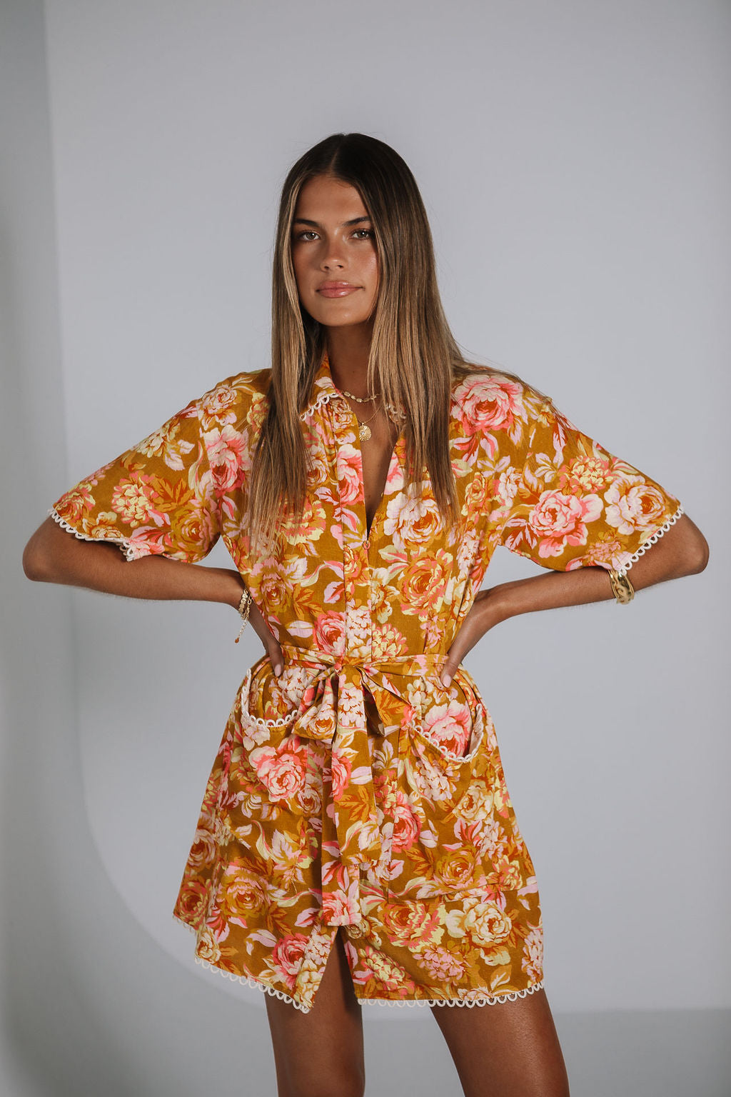 Bello Mini Dress - Hinterbloom Print