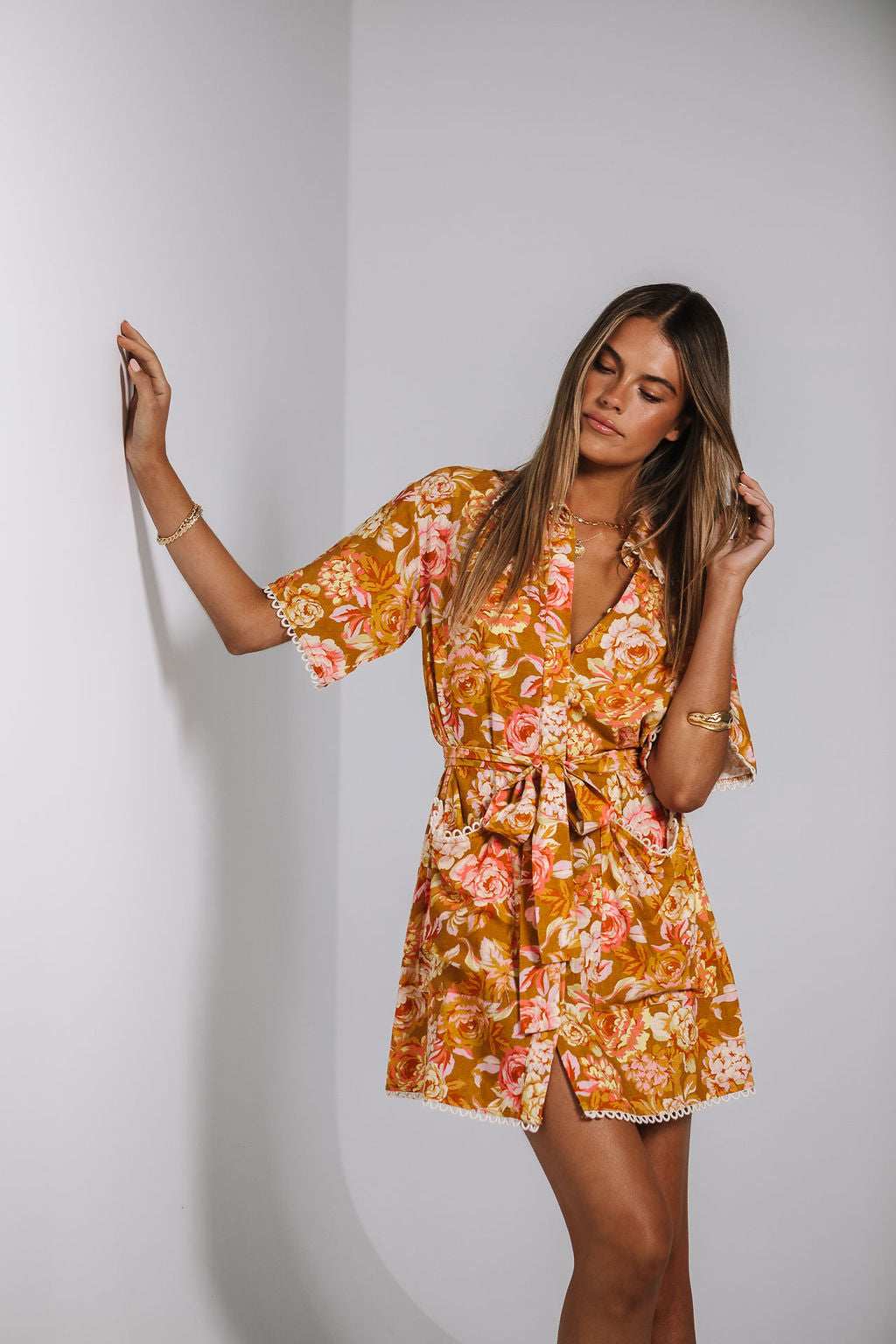 Bello Mini Dress - Hinterbloom Print