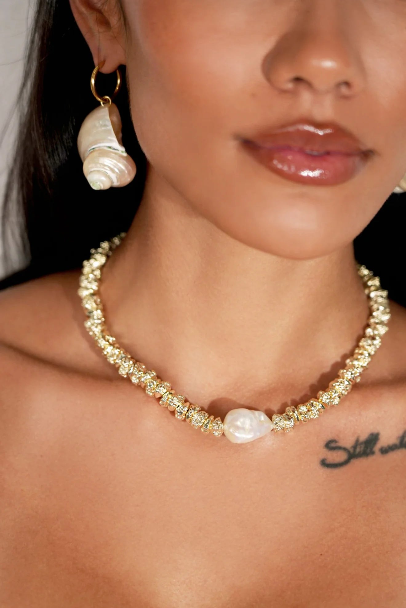 Avani Necklace - Gold/ Pearl