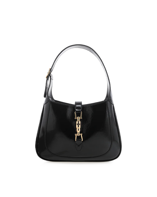 Alix Shoulder Bag - Black Crinkle Patent