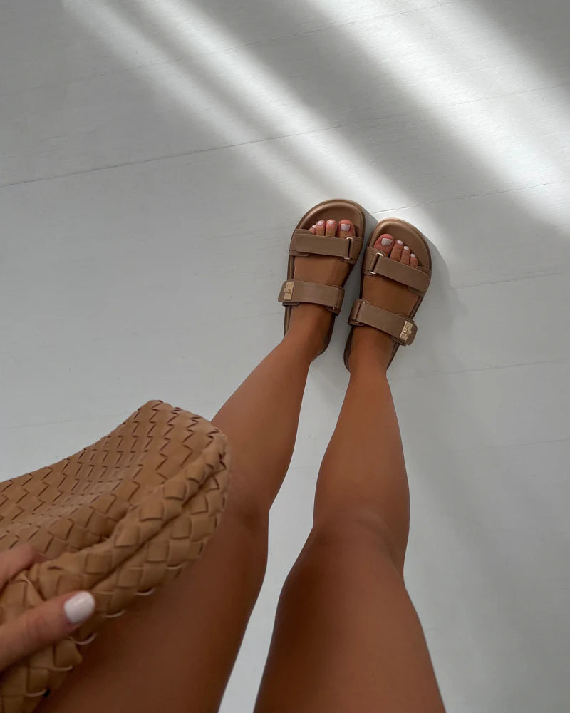 Amylee Sandals Light Cashew