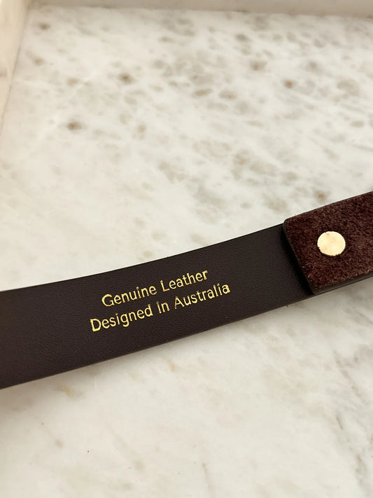 Harley Belt - Brown Suede
