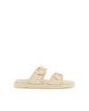 Areli Slides - Cream Raffia