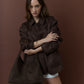 Kenny Suede Hobo Handbag - Brown