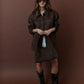 Kenny Suede Hobo Handbag - Brown