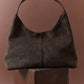 Kenny Suede Hobo Handbag - Brown