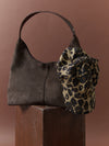 Kenny Suede Hobo Handbag - Brown