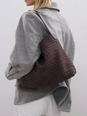 Calla Woven Bag - Brown