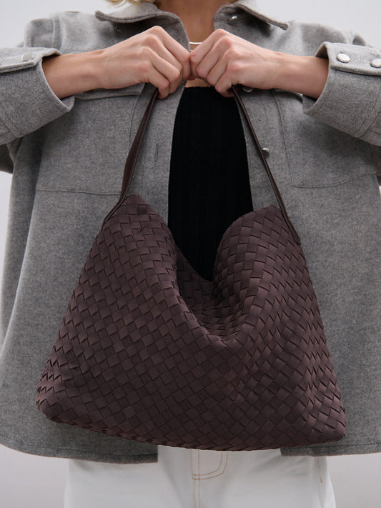 Calla Woven Bag - Brown
