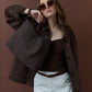 Calla Woven Bag - Brown