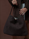 Calla Woven Bag - Brown