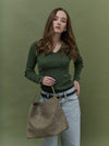 Calla Woven Bag - Olive Green