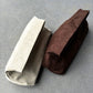 Becca Clutch Bag - Chocolate Brown Suede Look